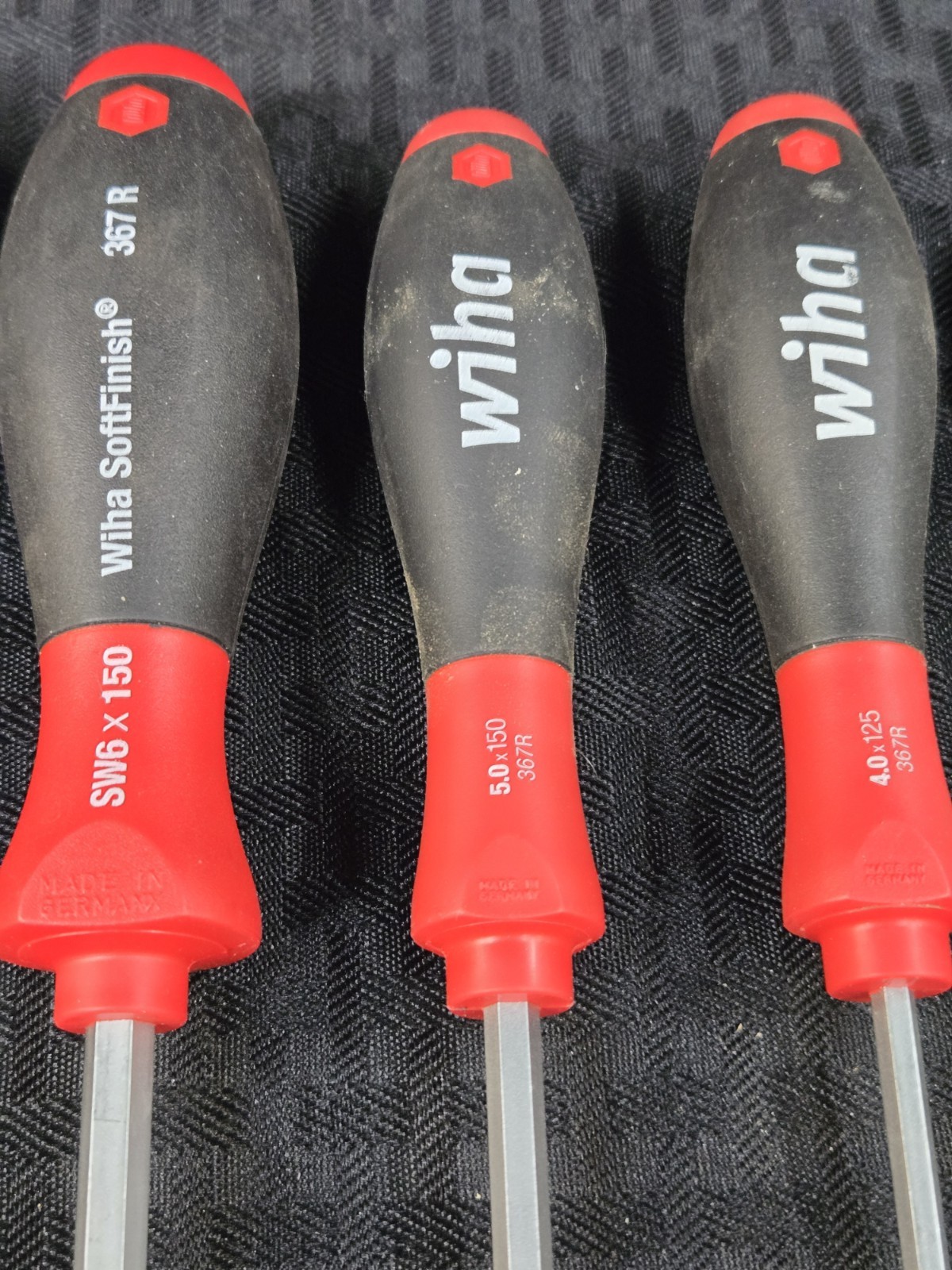Wiha 367 R, SoftFinish Hex Screwdriver, Metric, Magnetic Tip, 9 Piece Set
