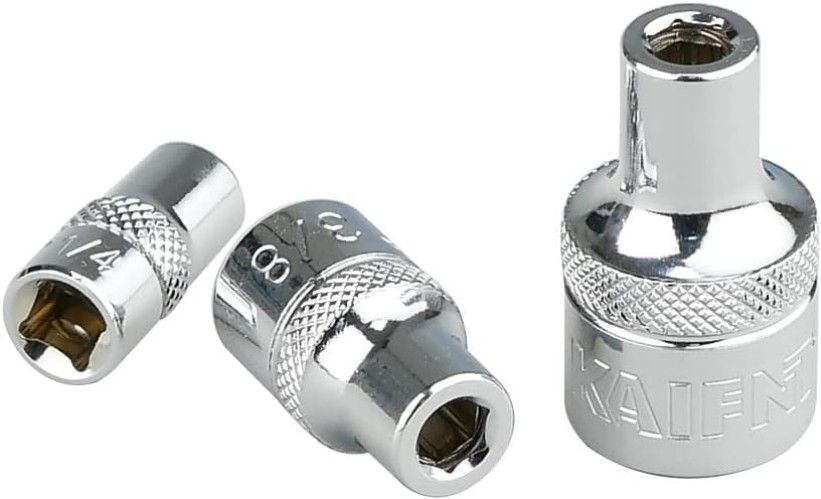 K301 Square Drive Magnetic Bit Holder Socket Adapters, 3-Piece