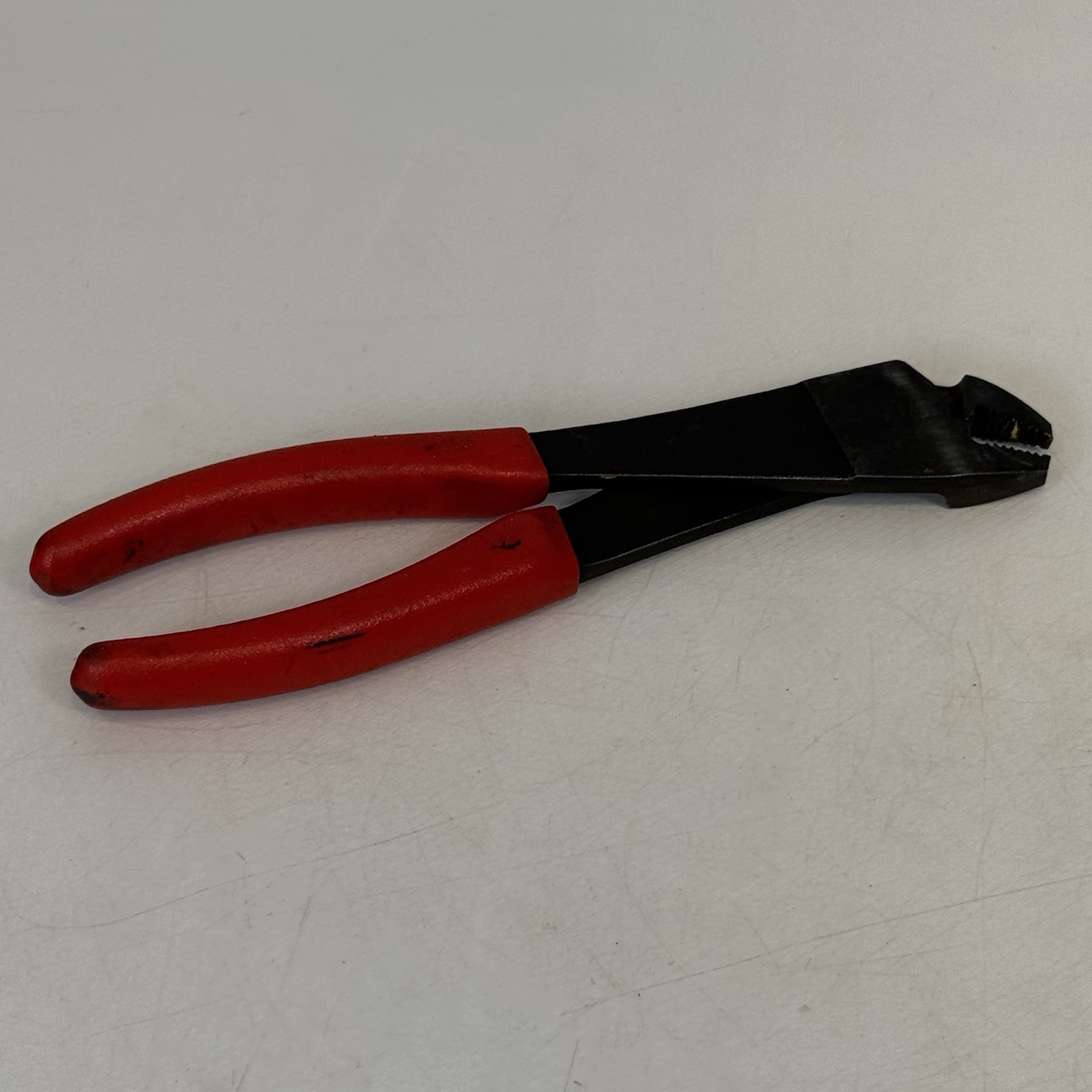 Snap-On Tools USA 208BCP Battery Terminal Pliers Side Mount Angle Nose Red Grip