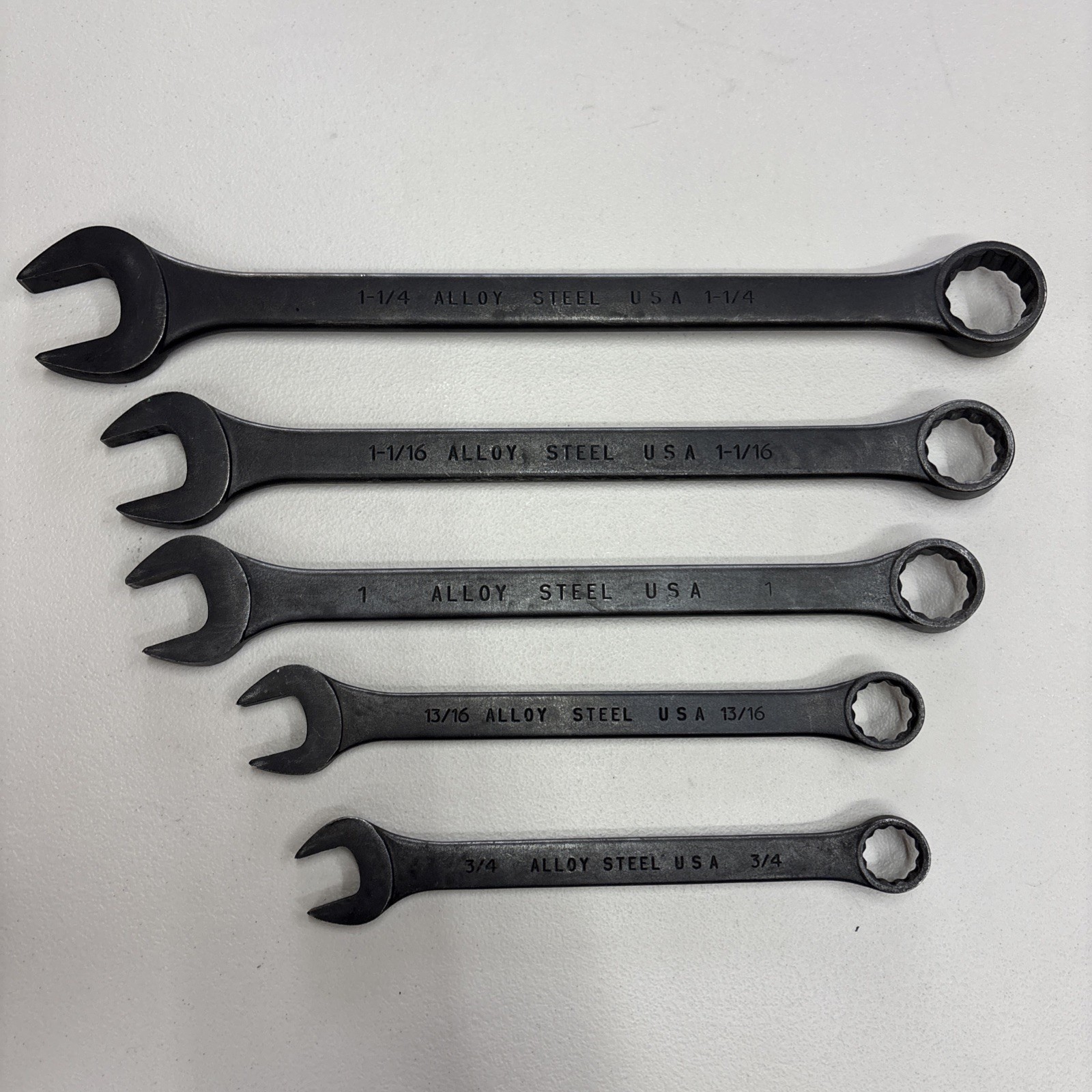Blackhawk By Proto SAE Wrench Set 5 Pc 3/4” – 1 1/4” Industrial Finish Very Nice