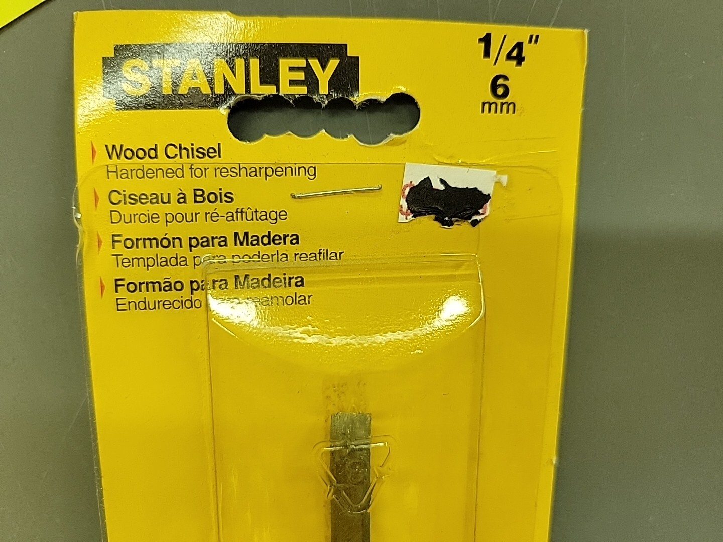 Stanley Wood Chisel 1/4″ 6mm 16-204 New Old Stock Sheffield England