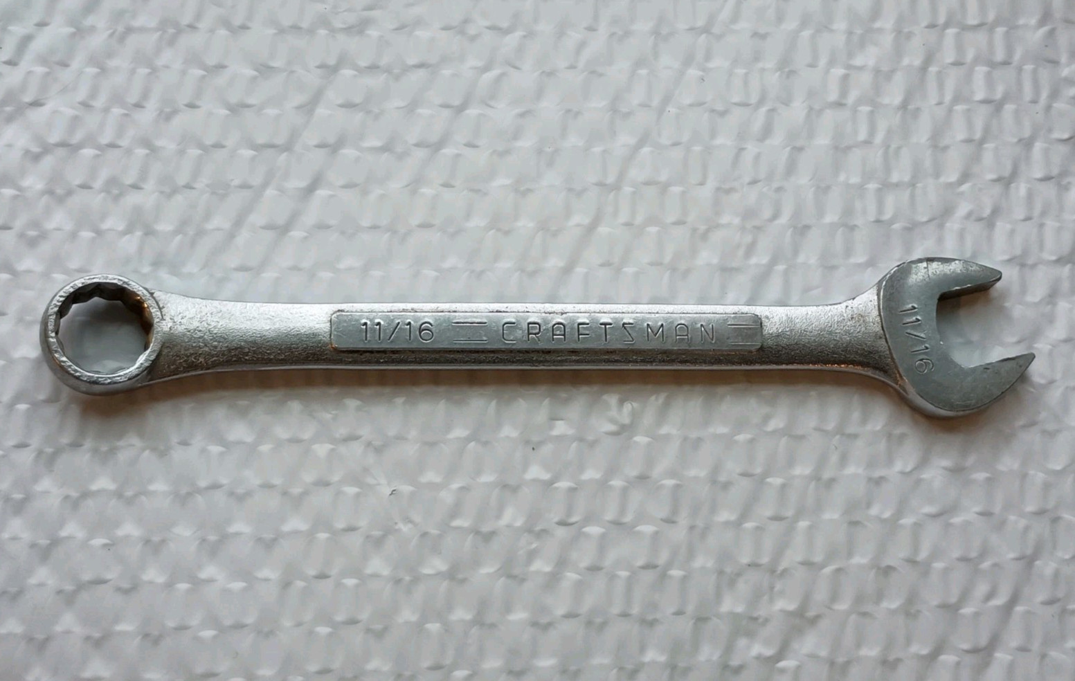 CRAFTSMAN TOOLS 11/16″ COMBINATION WRENCH, 8.6″ LONG, 12 POINT *JAPAN MADE*