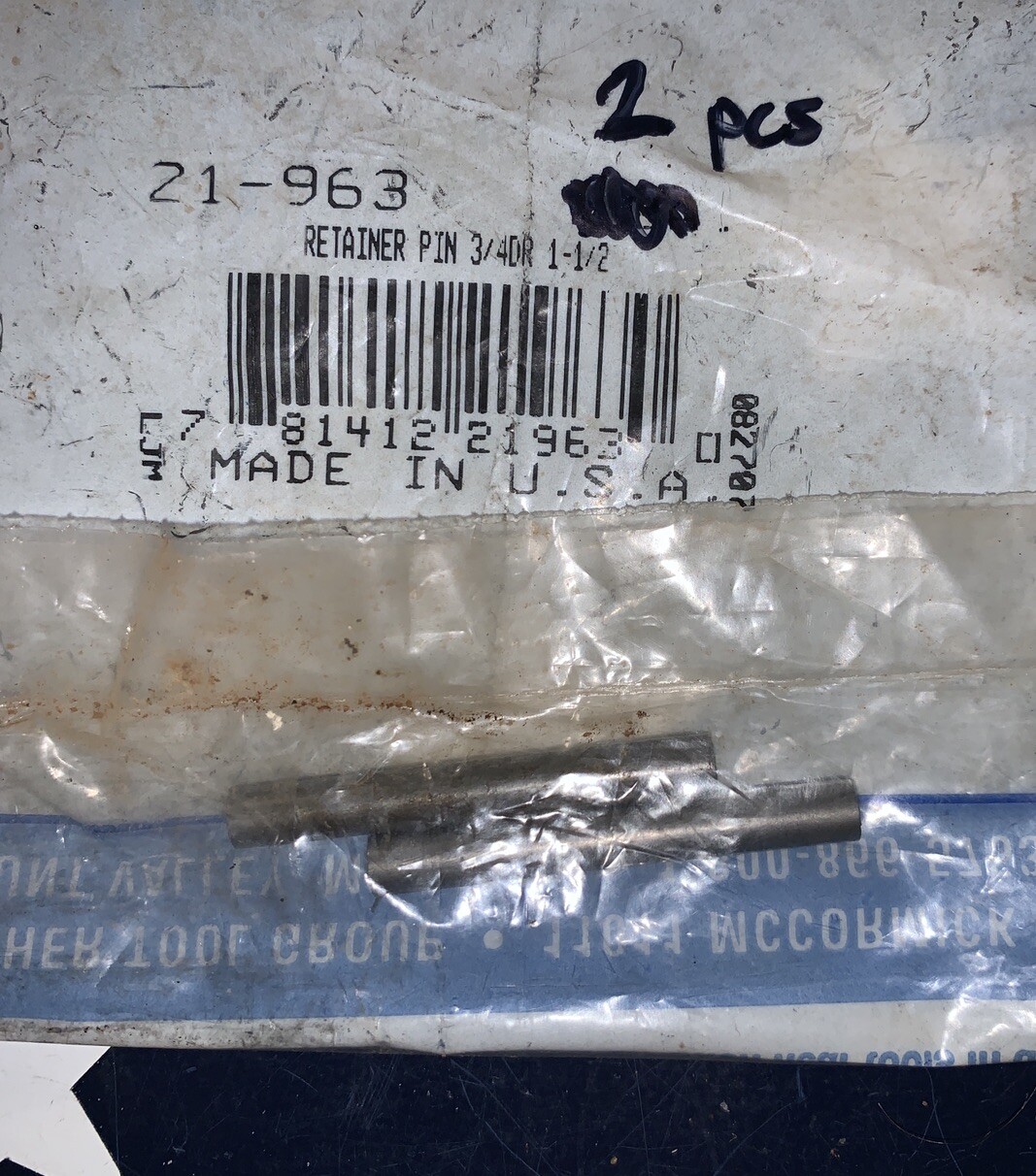 2 Pins Armstrong Tools 3/4″ Dr Retainer Pin 1-1/2″ 21-963