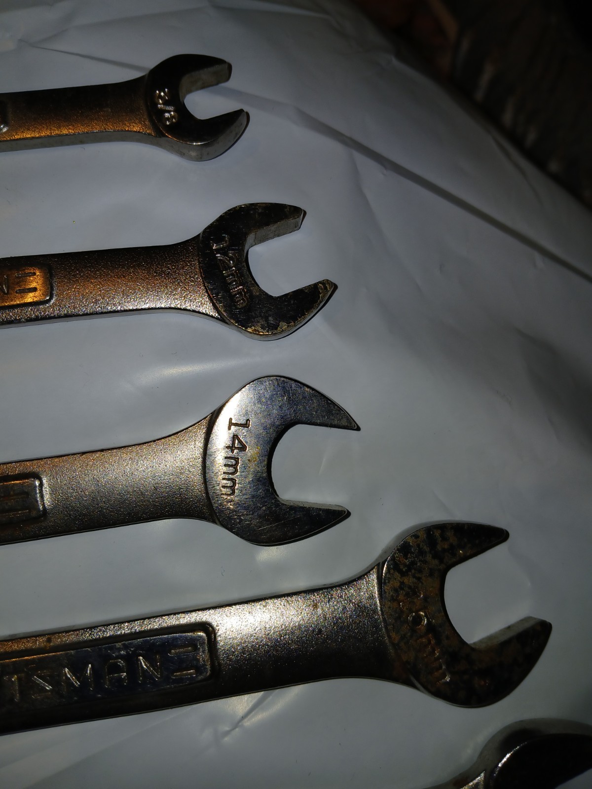 Craftsman Combination Wrench Lot of 6 – 11/16, 3/8, 5/8 12mm, 14mm, 15mm