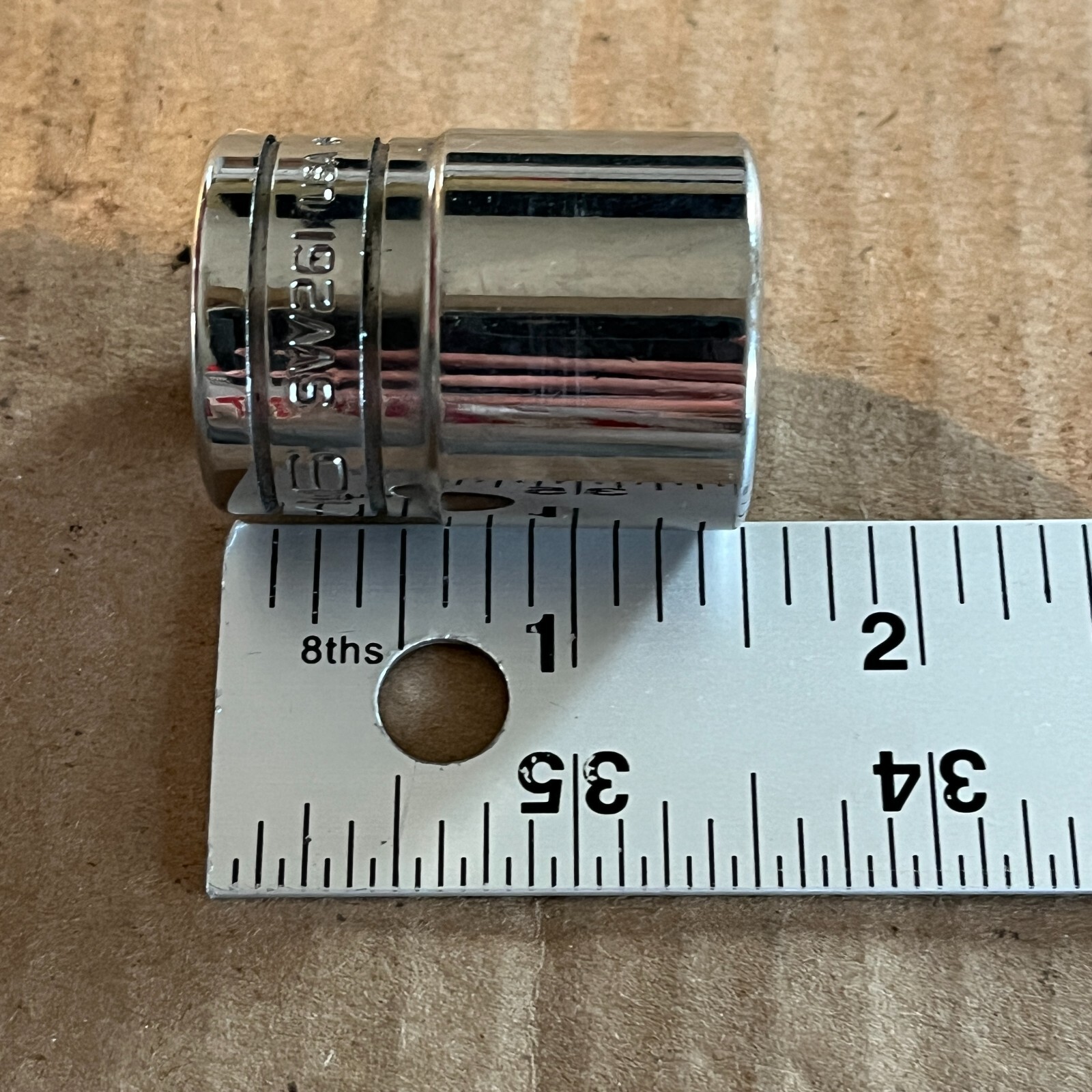 Snap-on 1/2″ Drive SAE 13/16″ Shallow 12-Point Socket SW261 Chrome USA