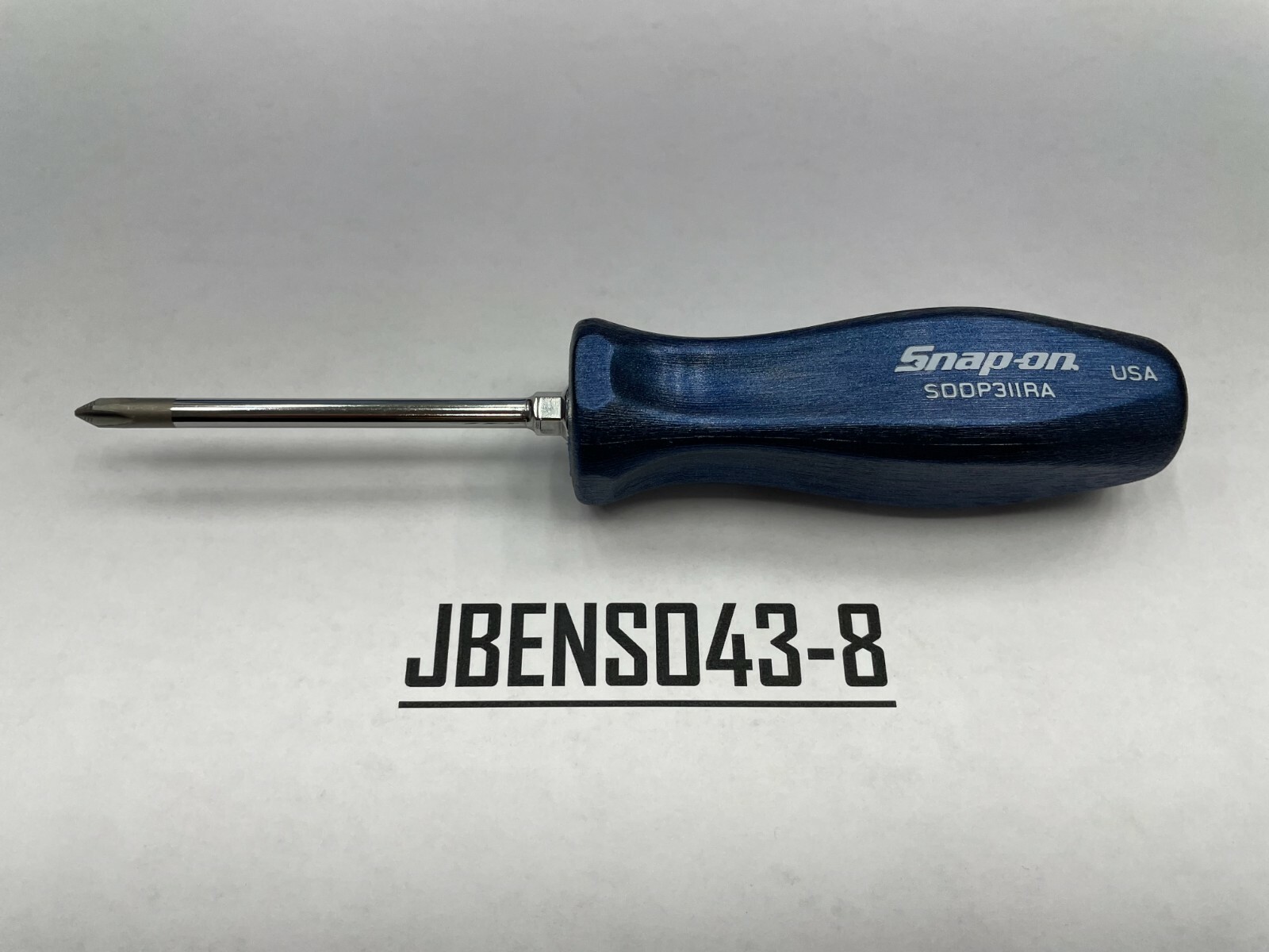 Snap-on Tools USA NEW POWER BLUE #1 Phillips Hard Handle Screwdriver SDDP31IRAMB