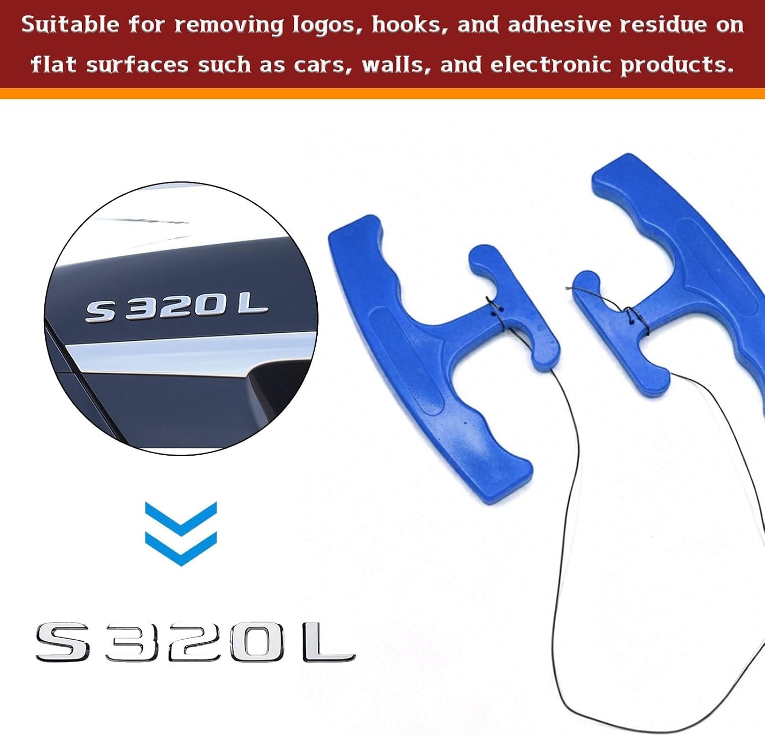 Safe and Easy Car Emblem Removal Tool Kit – Perfect for DIY and Professionals