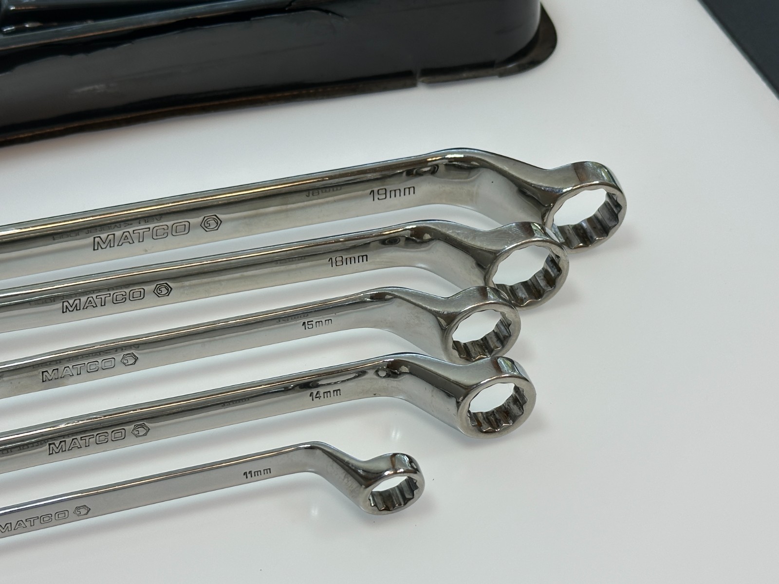 🇺🇸 Matco Tools USA SRBLM5T 5pc Offset Double Box METRIC 10mm-19mm Wrench Set