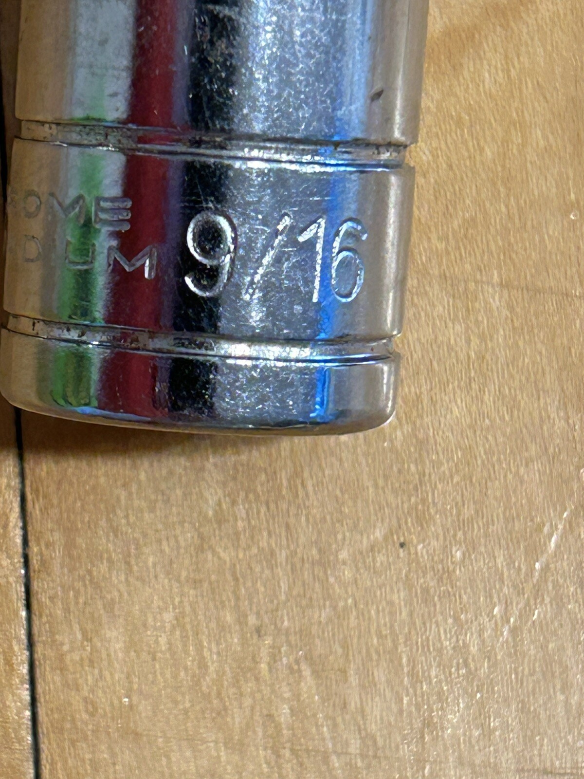 Mit 9/16″ Chrome Vanadium 1/2″ drive 6 point Deep Socket – NICE