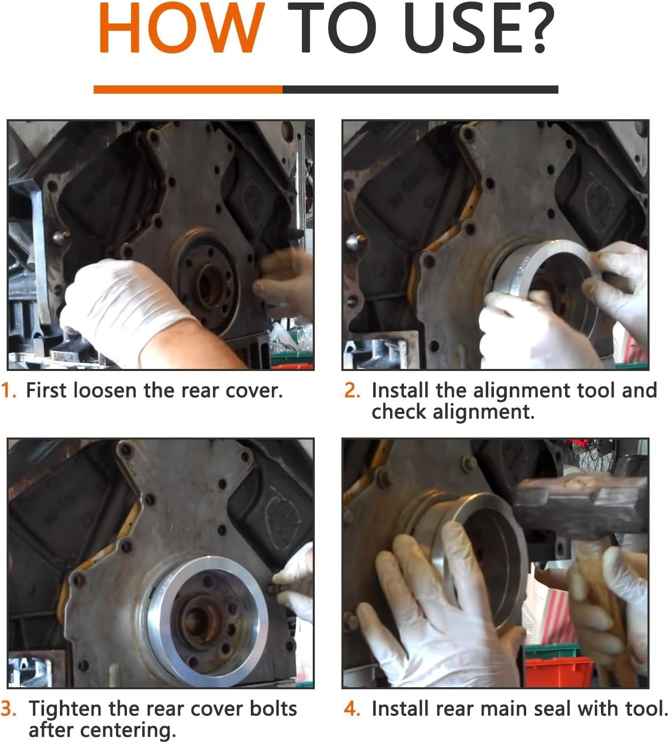 Rear Main Seal Alignment Tool for GM LS Engines 4.8 5.3 5.7 6.0 6.2 7.0 – LS1 LS