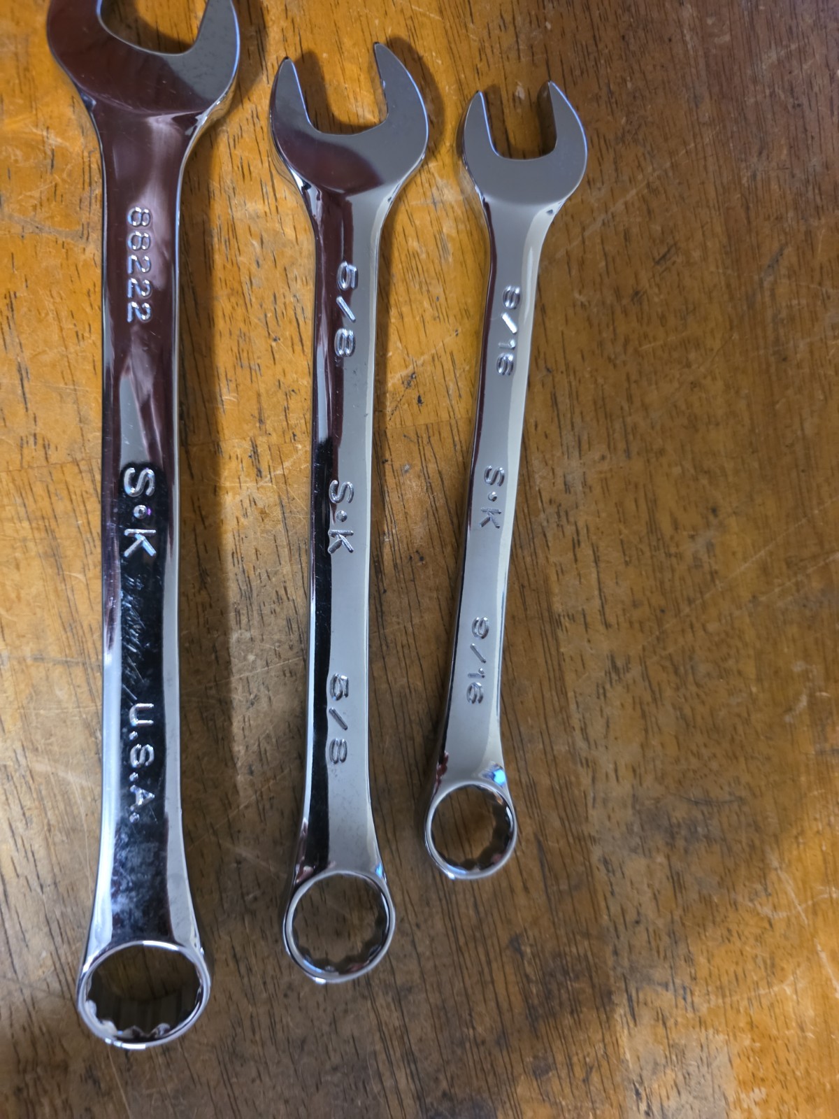 S-K tools SuperKrome 11/16″ ,5/8,and 9/16