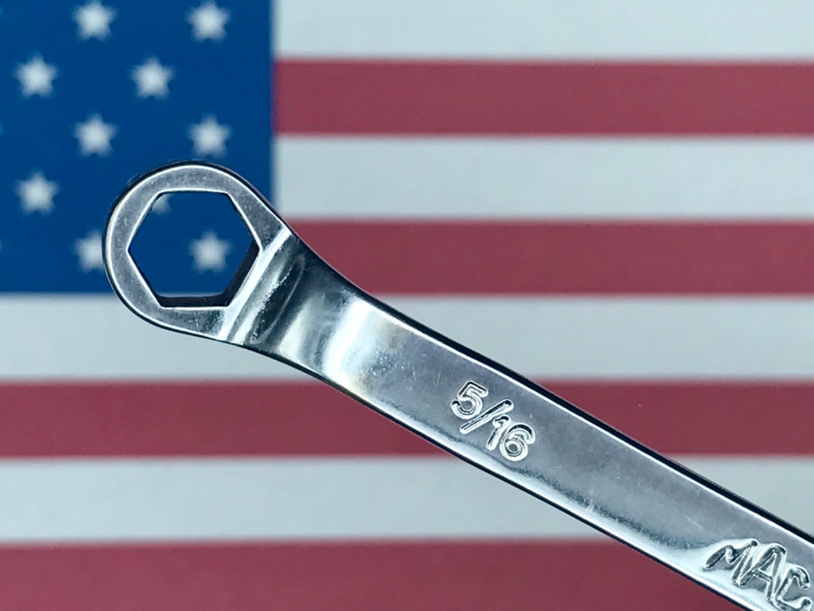 Vintage MAC 1/4” x 5/16” 6 Point Chrome Box End Wrench BOH810 H1 USA 🇺🇸