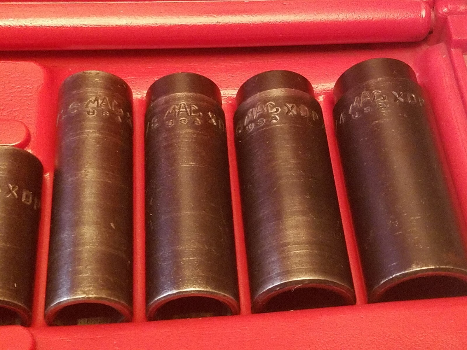 MAC TOOLS 3/8″ DRIVE SAE IMPACT SOCKET SET 6 PT 18 PC IN CARRYING CASE USA MADE