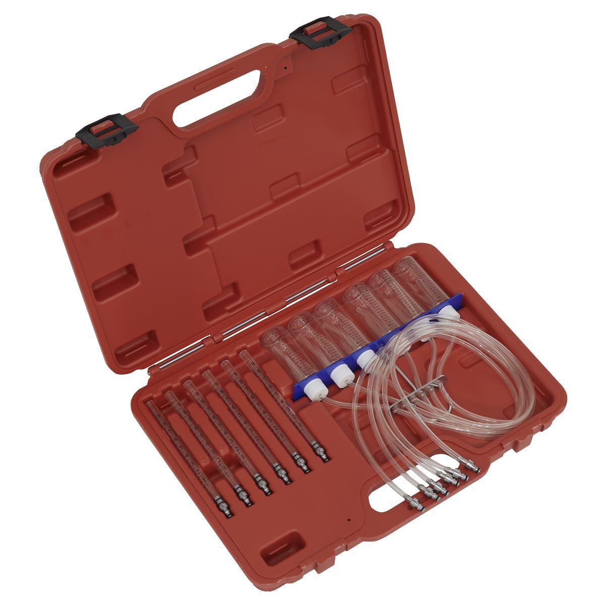 Sealey Diesel Injector Flow Test Kit – Common Rail Automotive Garage Workshop