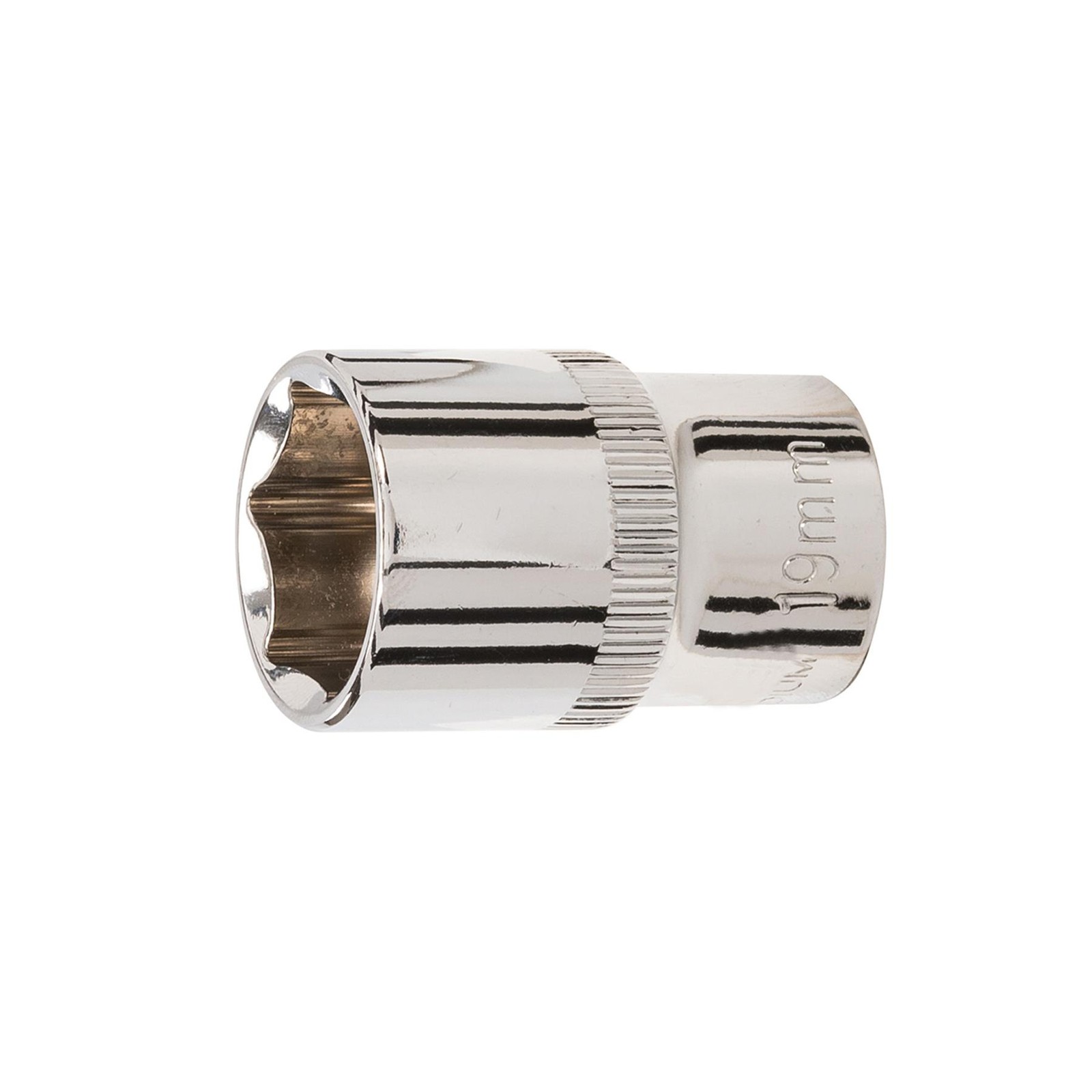 Drive Socket 19mm 6Pt Metric Chrome Vanadium Steel Hex Socket 1/2″