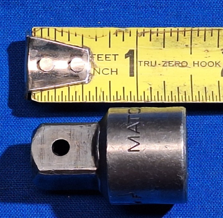 Matco Tools BAP1216B 3/8″ drive to 1/2″ drive short impact adapter 1-1/2″ long