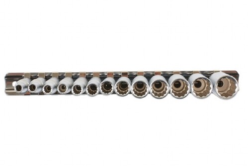 DEEP Bi-Hex DOUBLE CUT (12 Point) Socket Set 1/4 Drive 13pc 4mm – 14mm LL