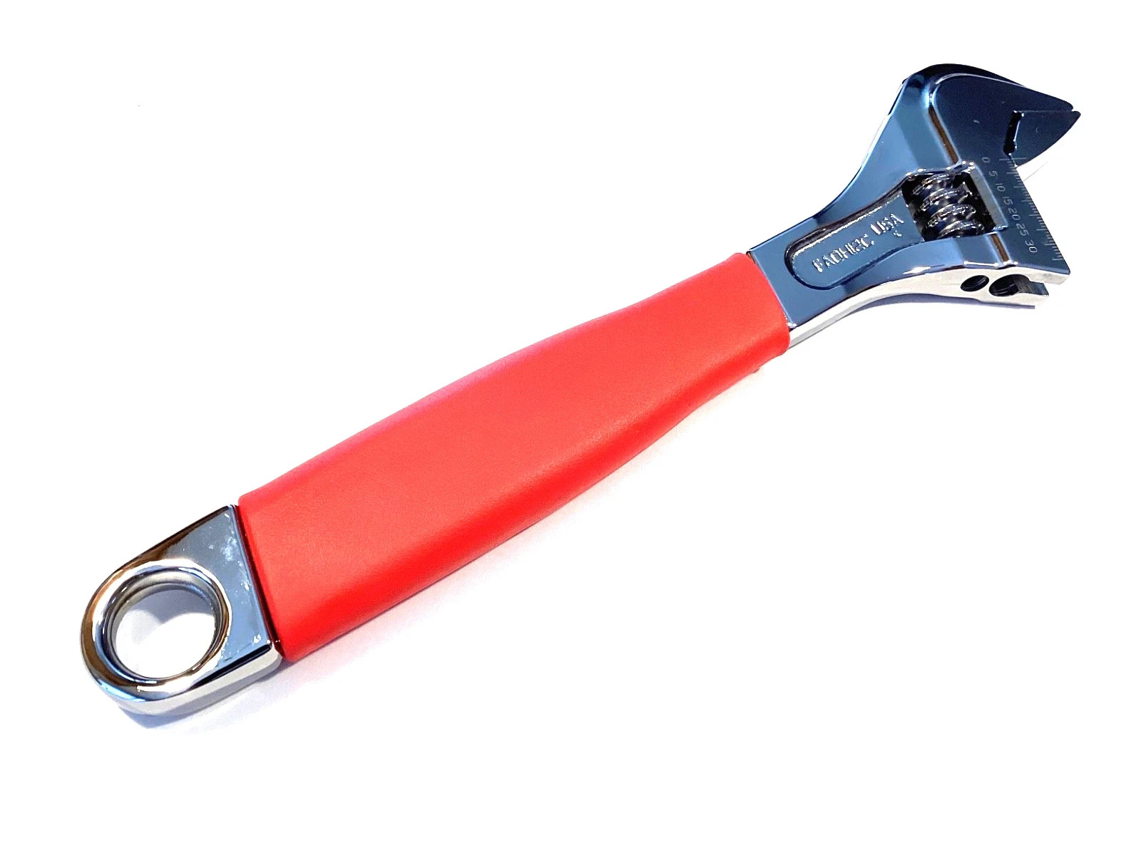 Snap On 12” Flank Drive Plus RED Soft Grip Adjustable Wrench FADH12C USA NEW