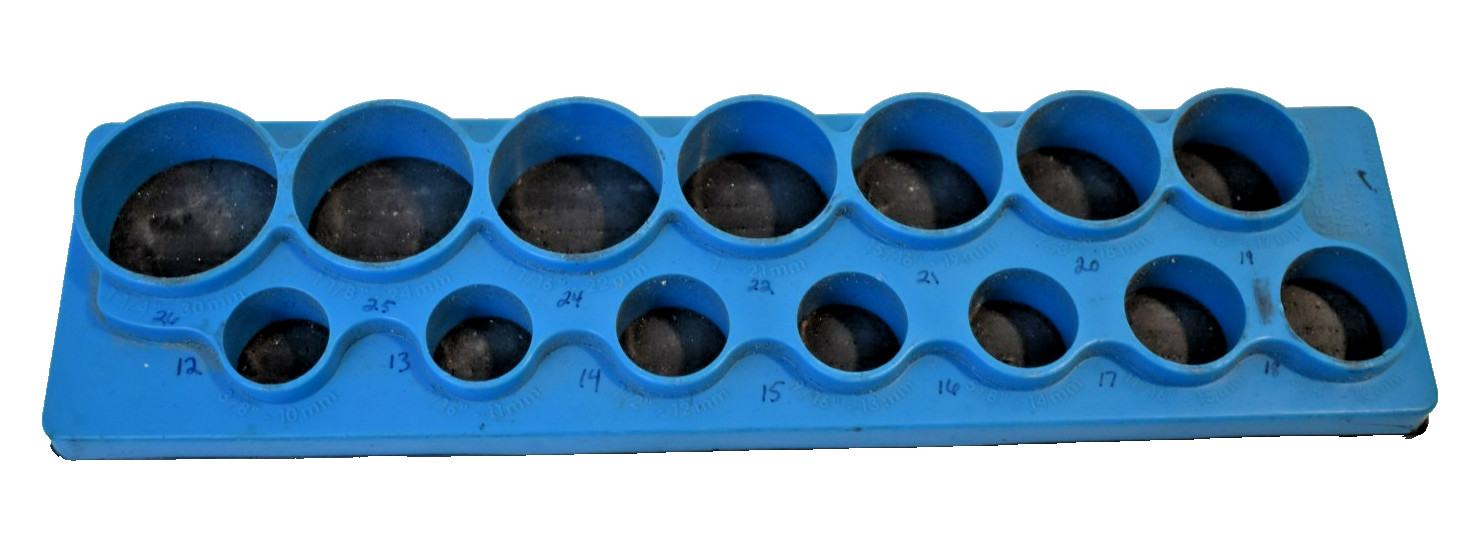 Mechanics Time Saver 5010 Series 14 hole Shallow Socket Organizer 1/2″ Drive