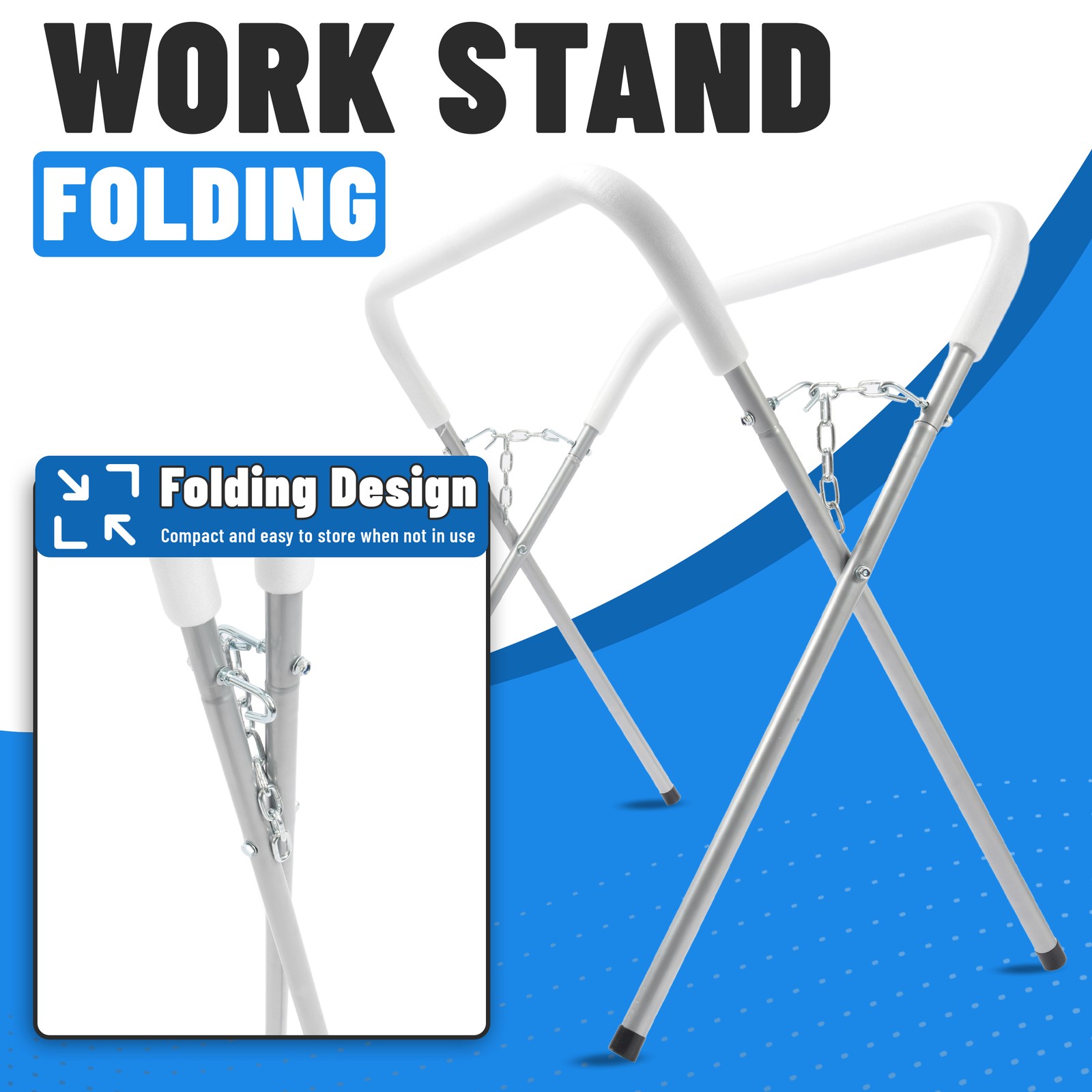 Foldable Work Stand 500LBS Capacity Portable Work Table for Automotive Repair