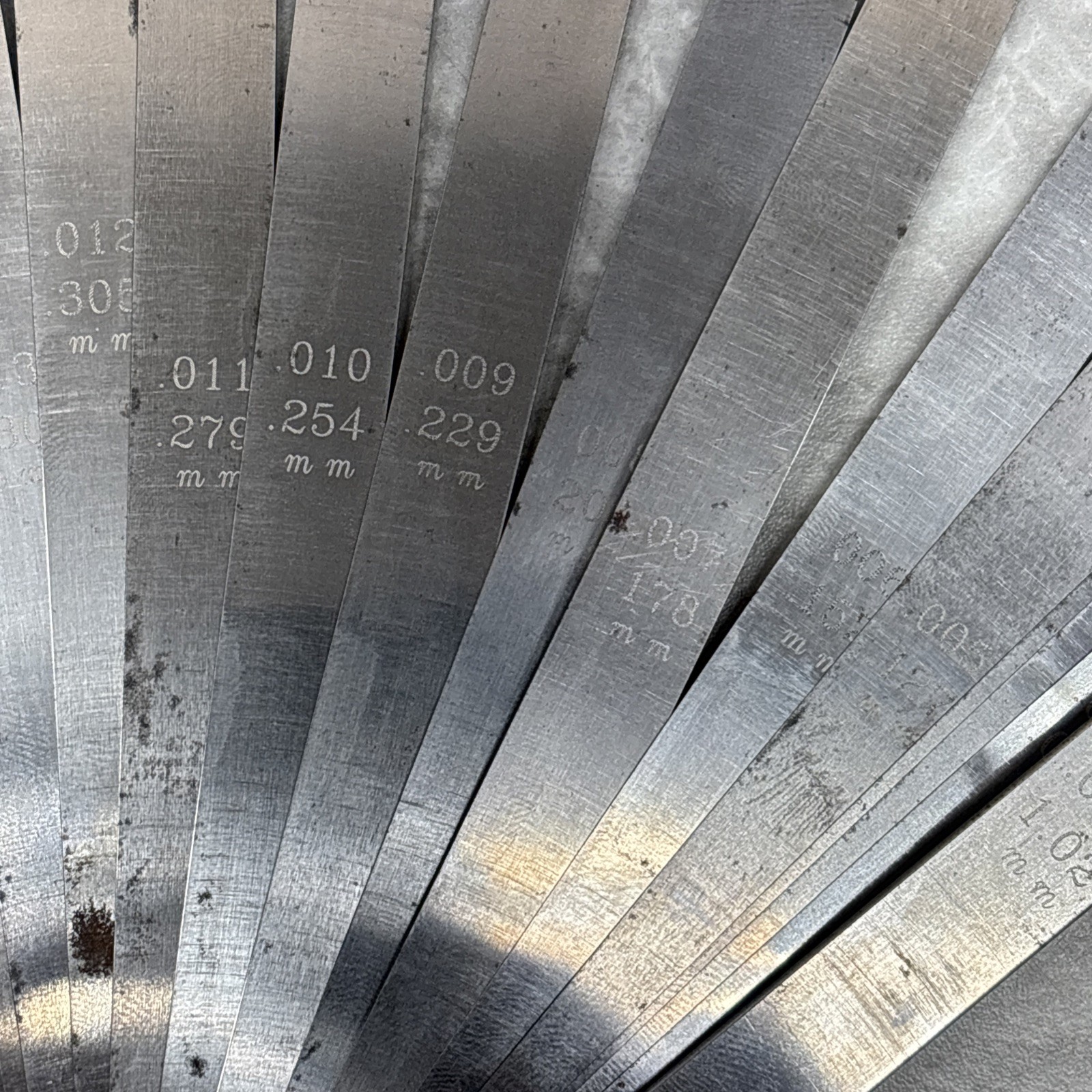 Proto #000TL 1/2″ x 12″ Blade Long Feeler Gauge Set with Steel Blade Holder
