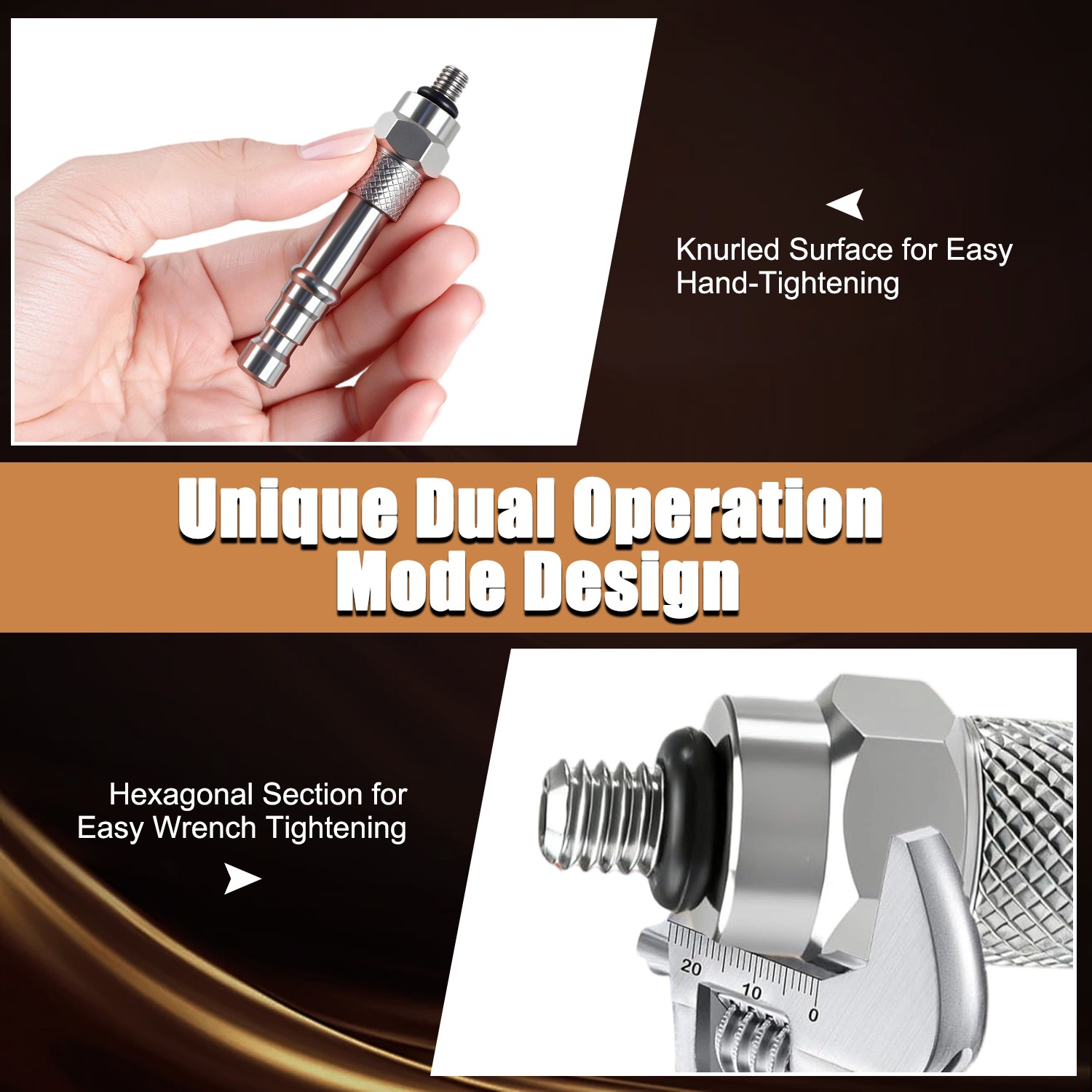 304 Stainless Steel Oil Fill Adapter for 2015-2020 Chevy Tahoe Suburban