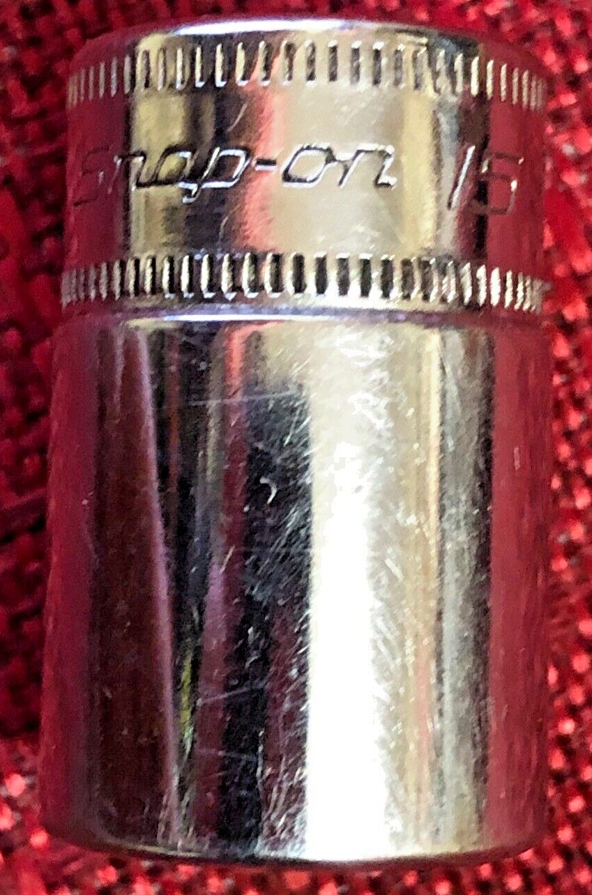 Snap On TMMS15 Metric 15mm SEMI-DEEP Socket 1/4″dr 6pt 1.2″L 1991 USA Good8.5/10