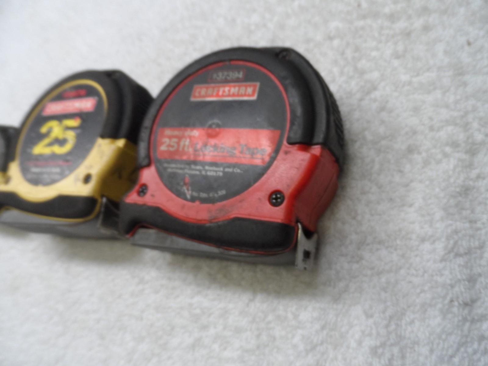 Craftsman USA Heavy Duty Locking Tape Measure Lot, 12 ft 25 ft 25 ft USA – 3 pcs