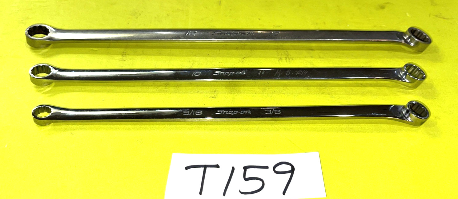 SNAP-ON TOOLS 3 PIECE SAE. & METRIC HIGH PERFORMANCE 15% OFFSET BOX WRENCHES