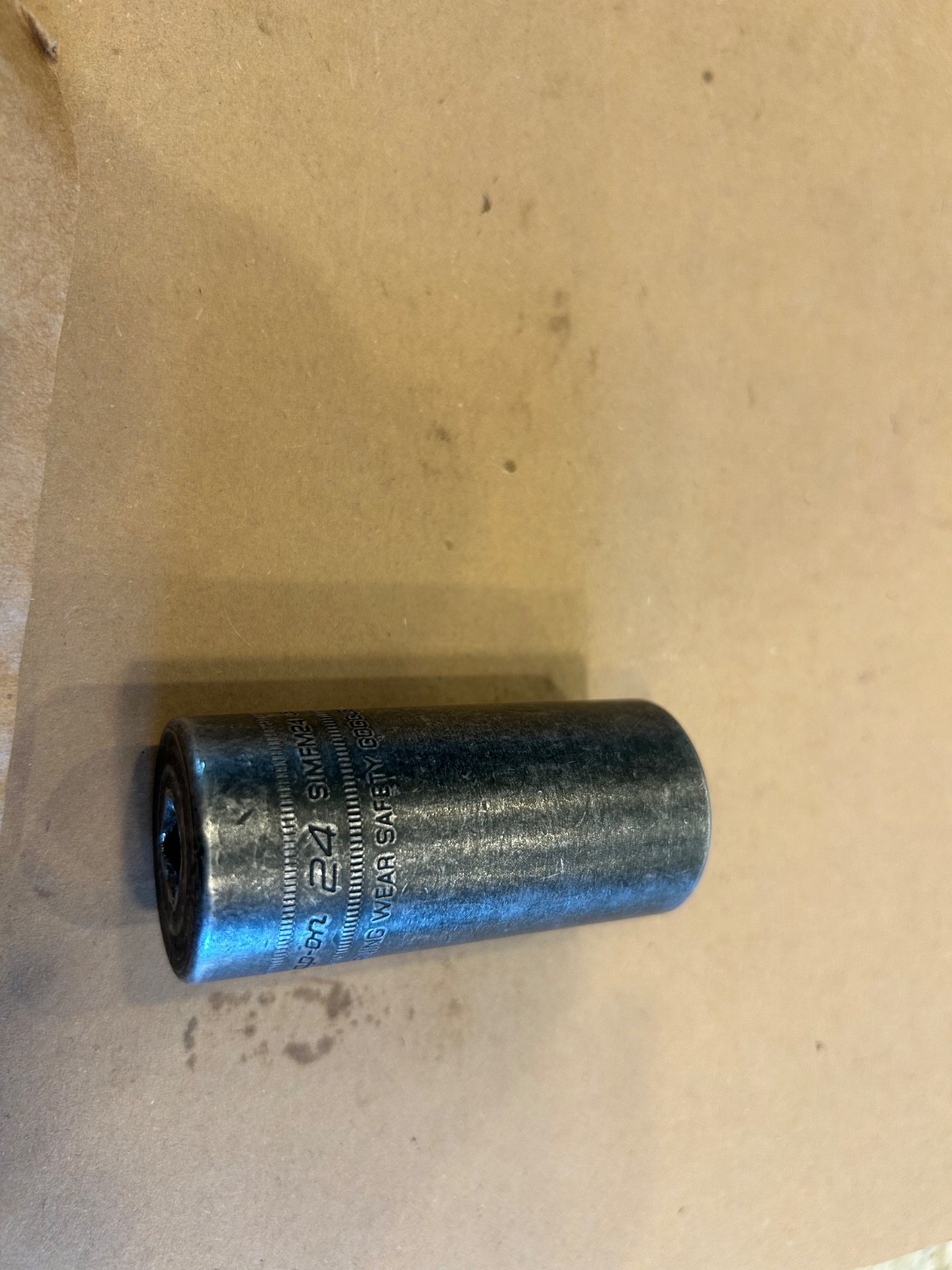 Snap-on Tools 3/8″ Drive 6pt 24mm Metric Deep Impact Socket SIMFM24 FREE SHIPPIN