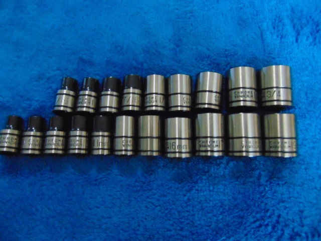 JOB SMART 3/8″ 6 POINT STANDARD SOCKETS METRIC AND SAE BRAND NEW YOUR CHOICE!