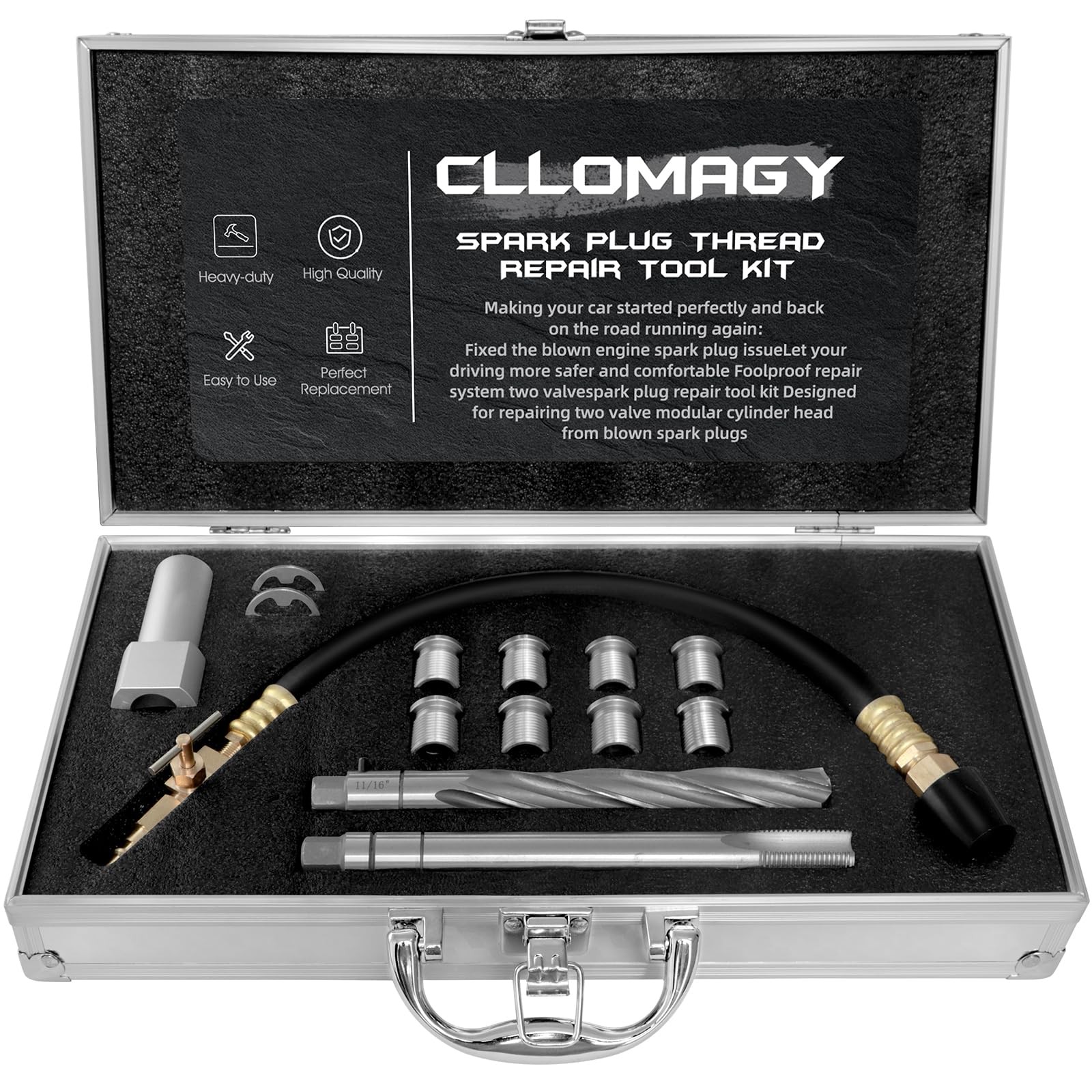 38900 Two Valve Tool Kit for Ford Triton,Spark Plug Thread Repair Kit,Foolpro…