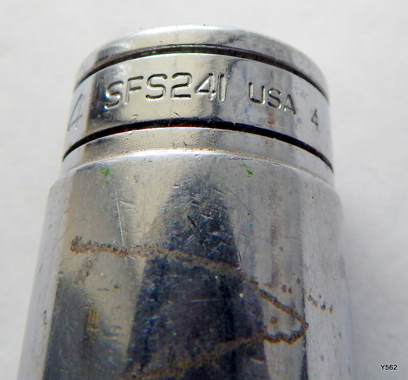 3 Snap-On Chrome 3/8″ Flank Drive 6 Point Sockets SFS261 SFS241 SFS221