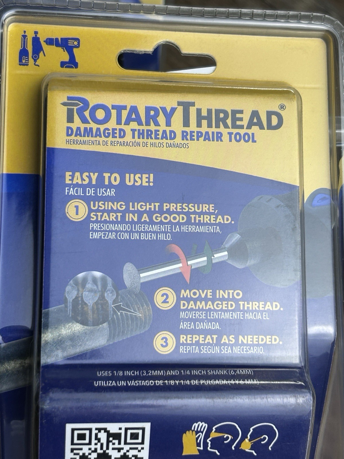 ROTARY THREAD DAMAGED THREAD REPAIR TOOL