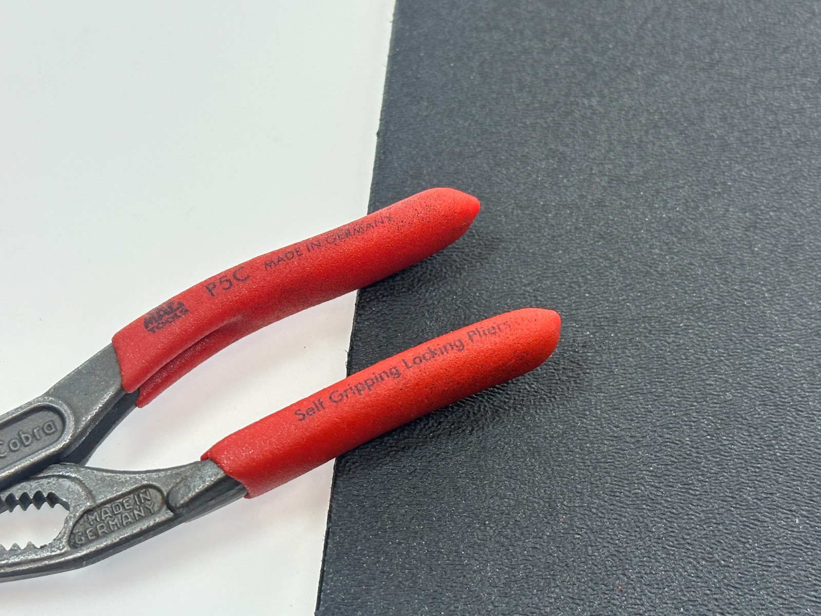 MAC Tools P5C 5″ Mini Compact Self Gripping KNIPEX COBRA Locking Pliers RED GRIP