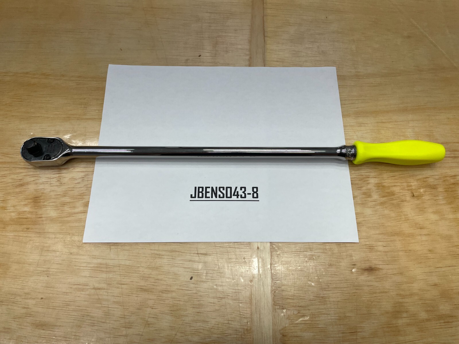 Snap-on Tools NEW HI-VIZ 3/8″ Drive Hard Grip Extra-Long Fixed Ratchet FHLLD80HV