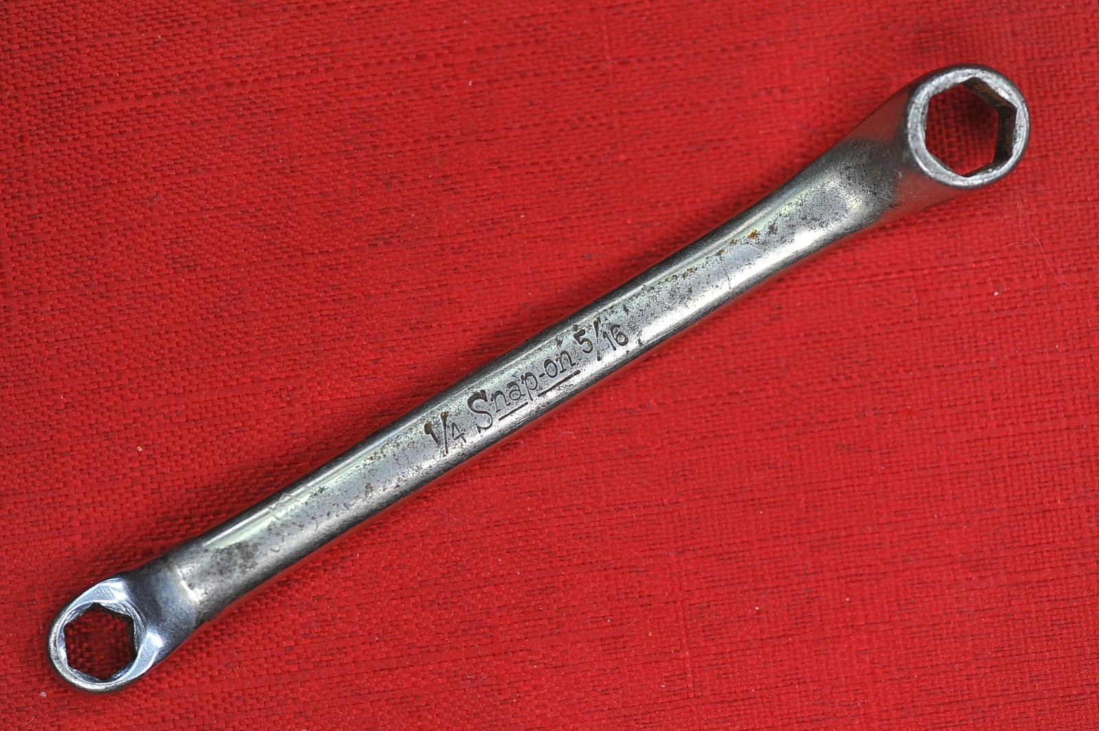Vintage Snap On XS-810-S SAE 1/4×5/16″ Chrome Offset Pre-owned Excellent