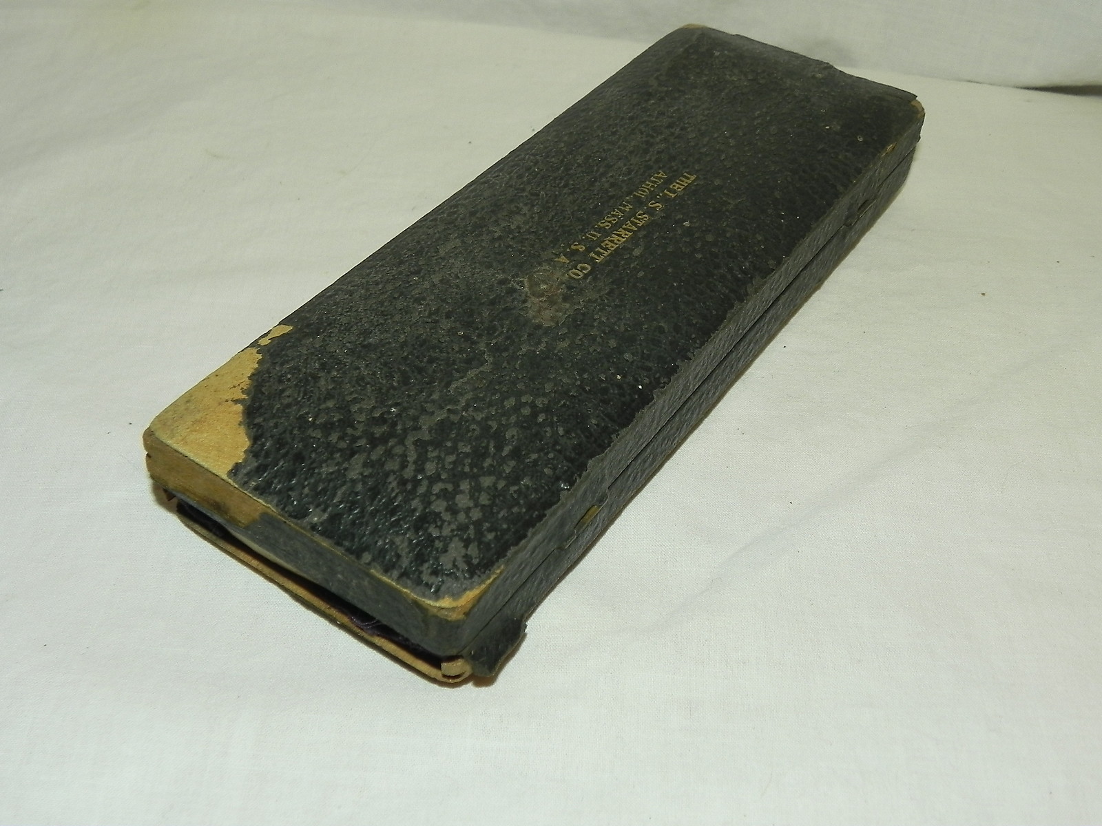 Antique 1896 L. S. Starrett Co. Athol Mass RPM Gauge With Original Case