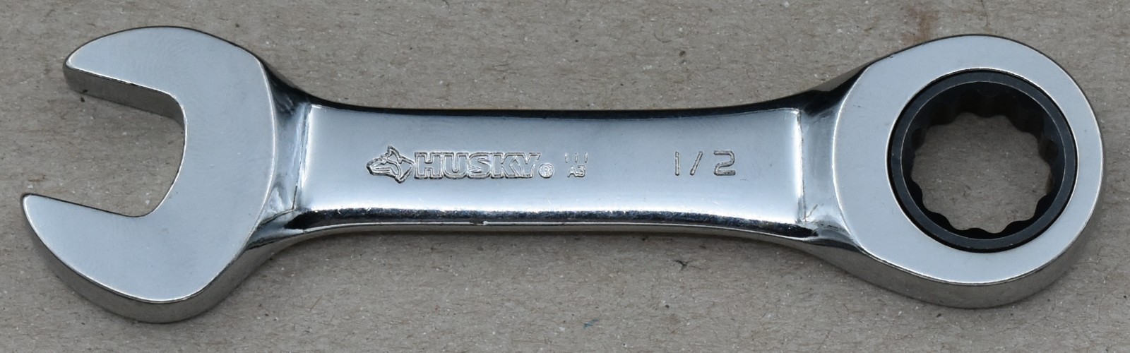 HUSKY TOOLS A3, 1/2″ SAE, 12-POINT, OPEN/BOX END RATCHETING WRENCH