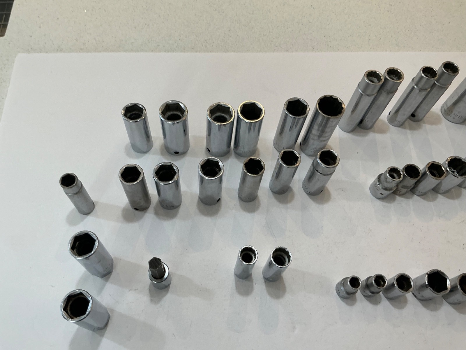 Asst Wright sockets 1/4″,3/8″,1/2″ deep&shallow SAE/MM 41 pc all for $100 OBO US