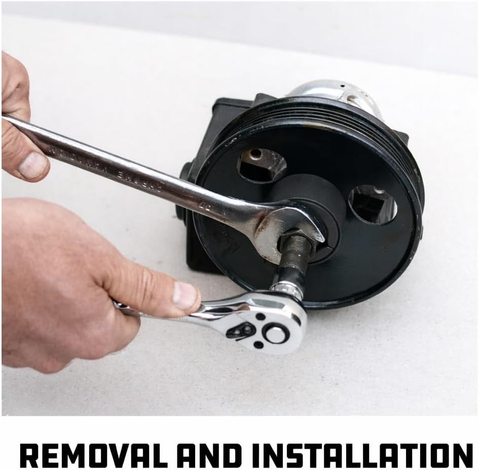 Power Steering and Alternator Pulley Remove and Install Tool Set, Replace Veh…
