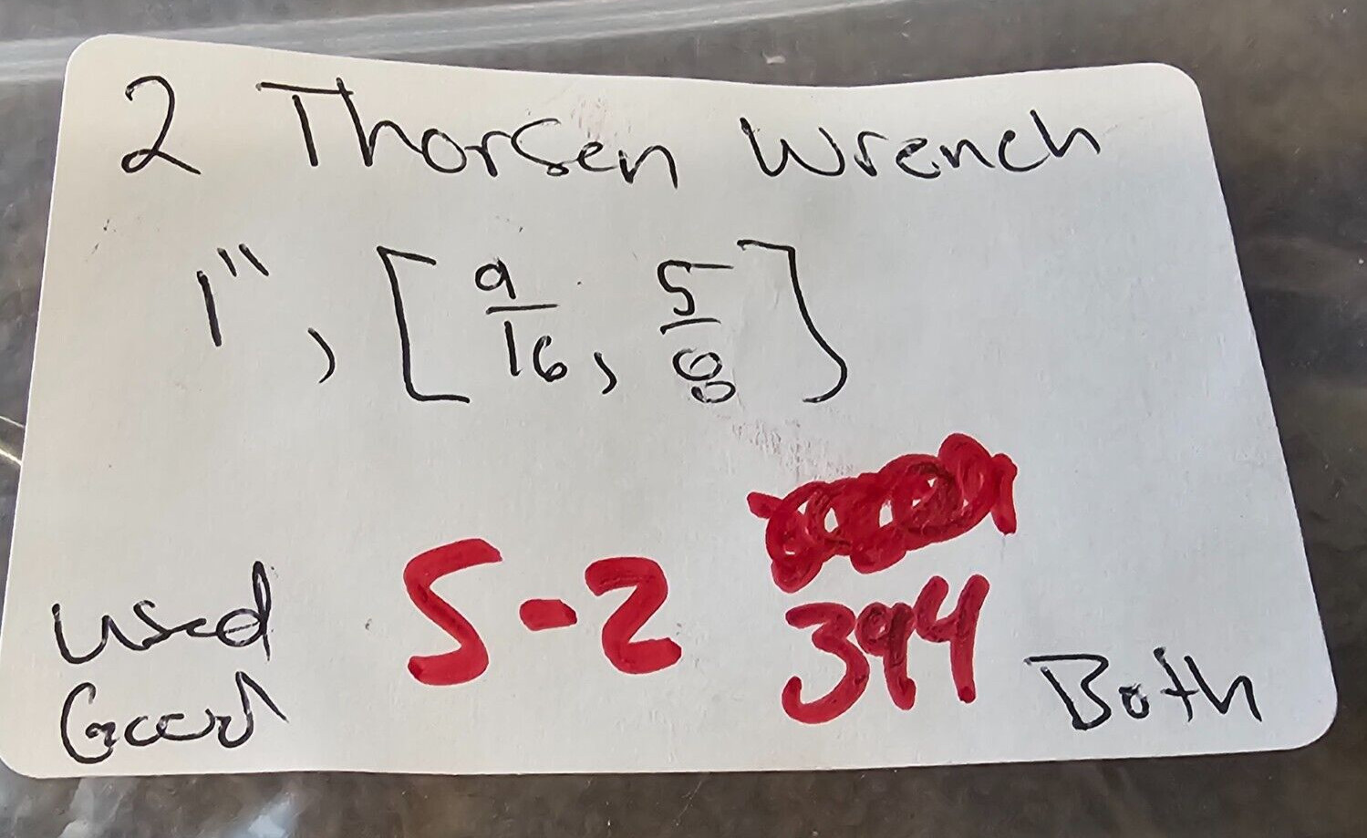 2 Thorsen Combination Open End Wrench Set 2032 1″ 3018 5/8″ 9/16″ SAE USA 12 PT
