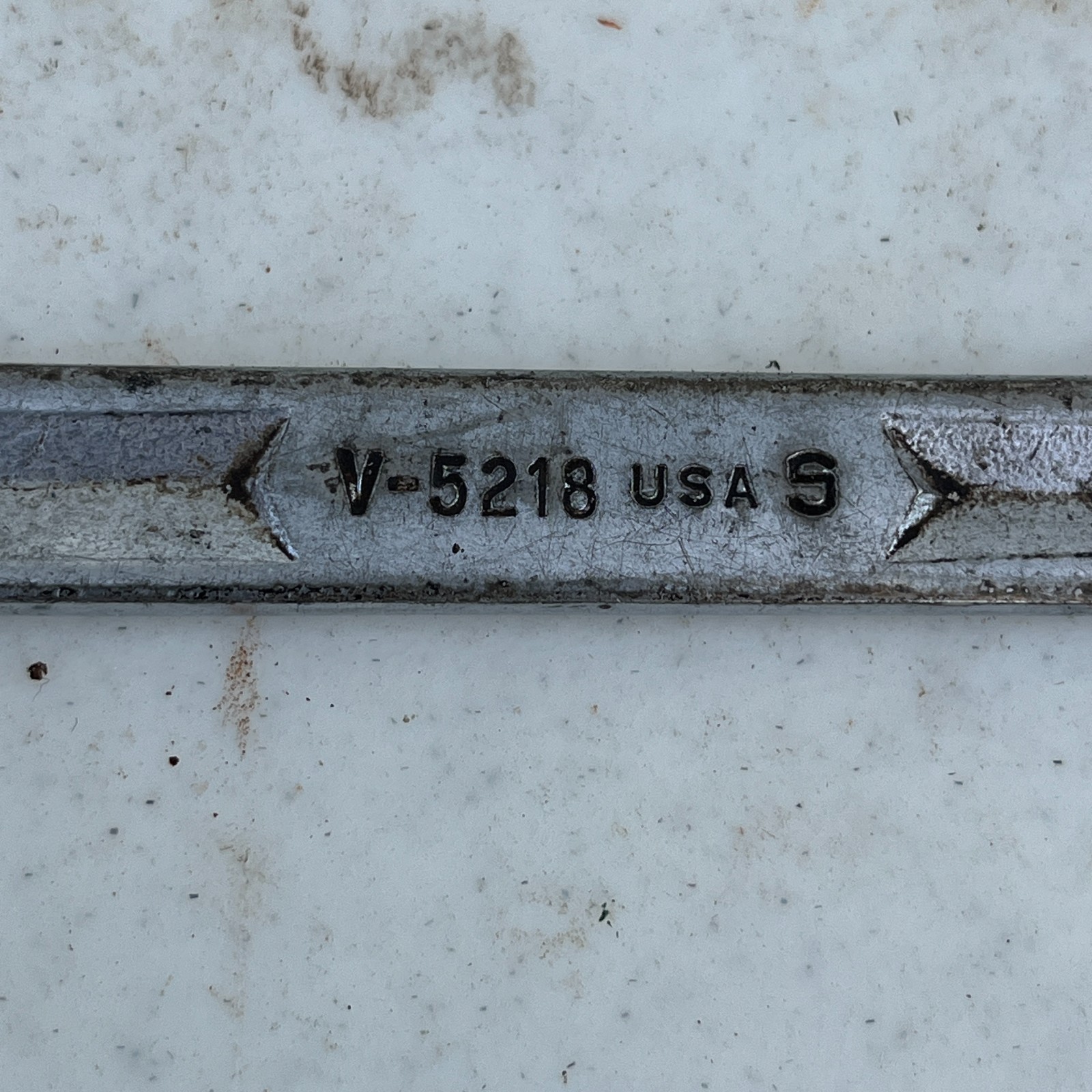 Snap-On Tools V-5218 9/16″ 4 Way Angle Head Open End Wrench Vintage 1954