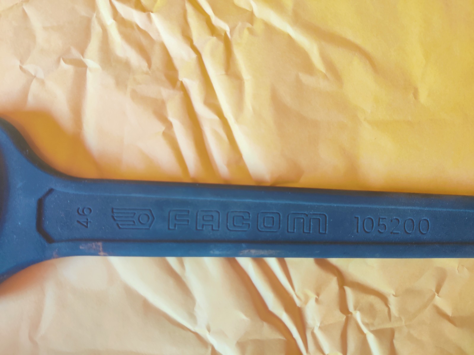 Facom 46mm Open End Wrench 45 F Heavy Duty Industrial Black Oxide Spanner France