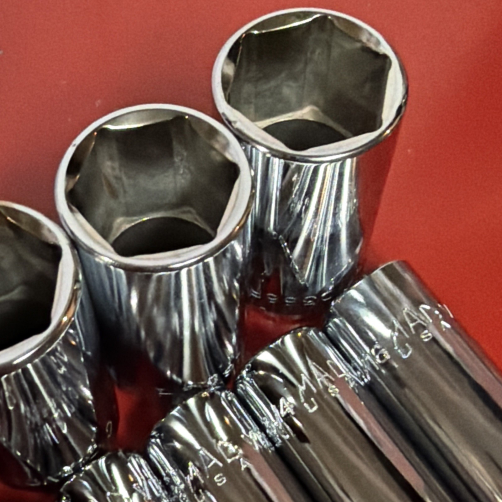 Mac Tools SAE Deep Socket Set 1/2” Drive 6pt 7/16” to 1-1/8” SVD126TR NEW READ!