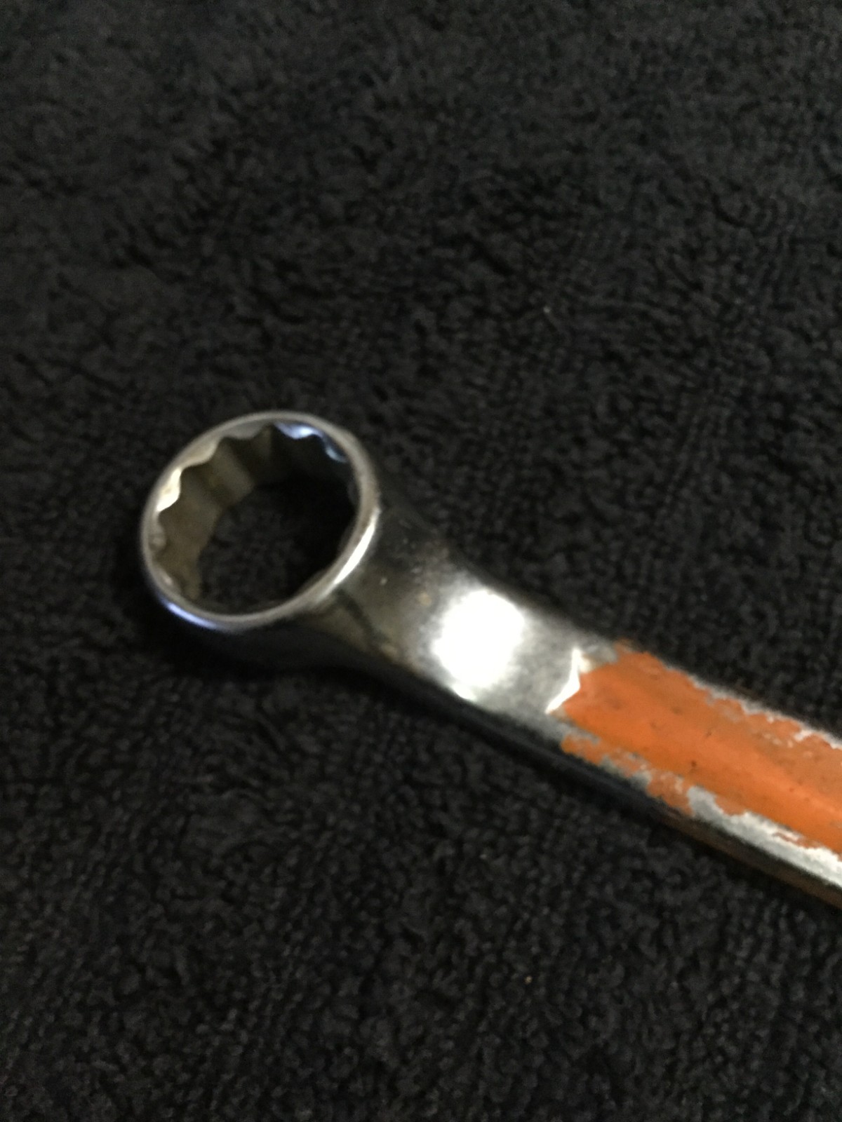 Snap On Vintage 25/32″-13/16″ 12PT SAE Chrome Offset Box End Wrench XV-2526