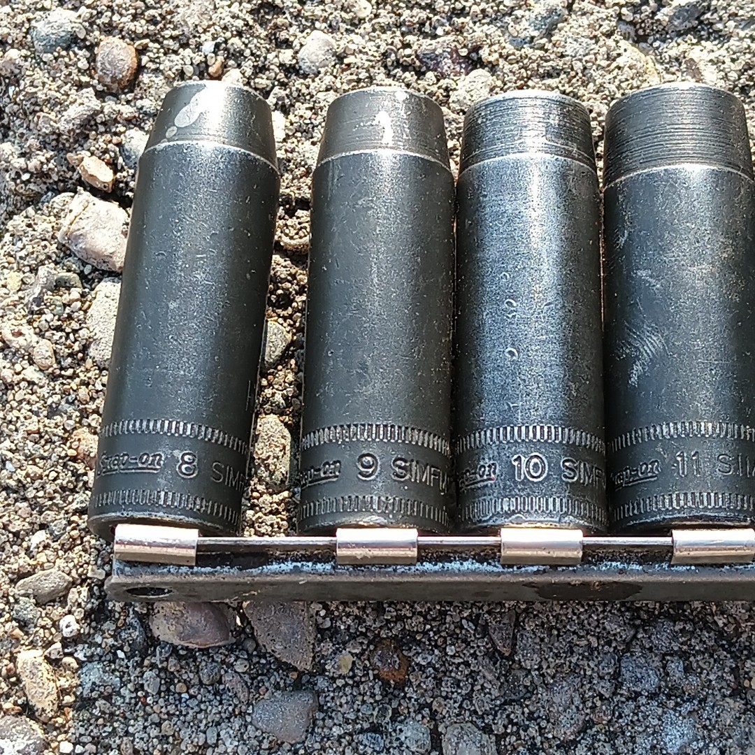 Snap-On SIMFM Set 3/8″ Drive Metric Deep 6 Point Impact Socket 8mm – 19mm Rail
