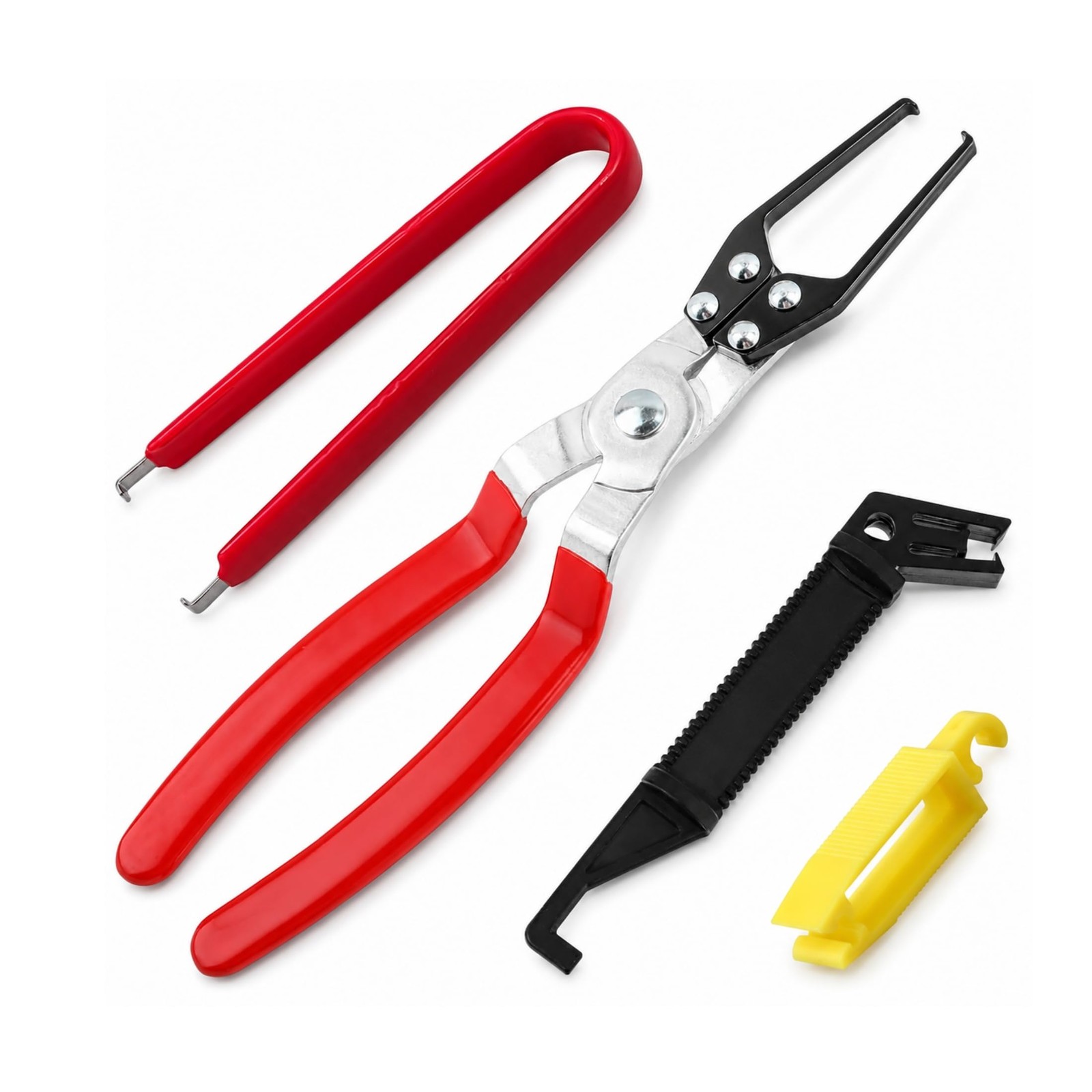 KUBOJSDLZ 4-Pack Relay Fuse Puller Pliers – Professional Automotive Tool Red