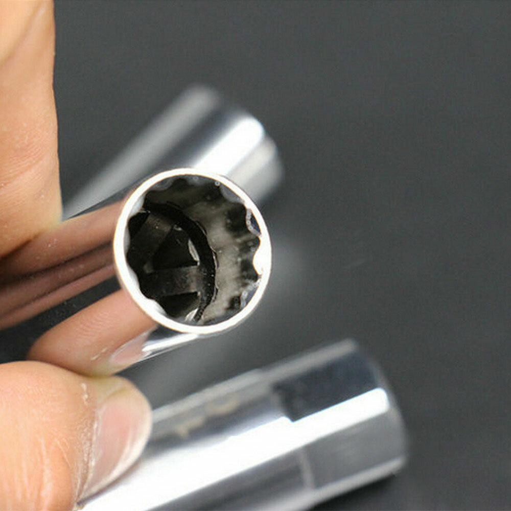 14mm Car Spark Plug Socket Wrench 12 Point Thin Wall 3/8″ Drive Sleeve Magnetic~