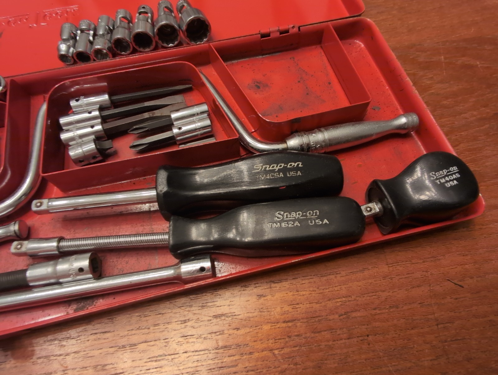 Vintage Underlined Snap On 68pc SAE 1/4 Drive General Service Set Socket Ratchet
